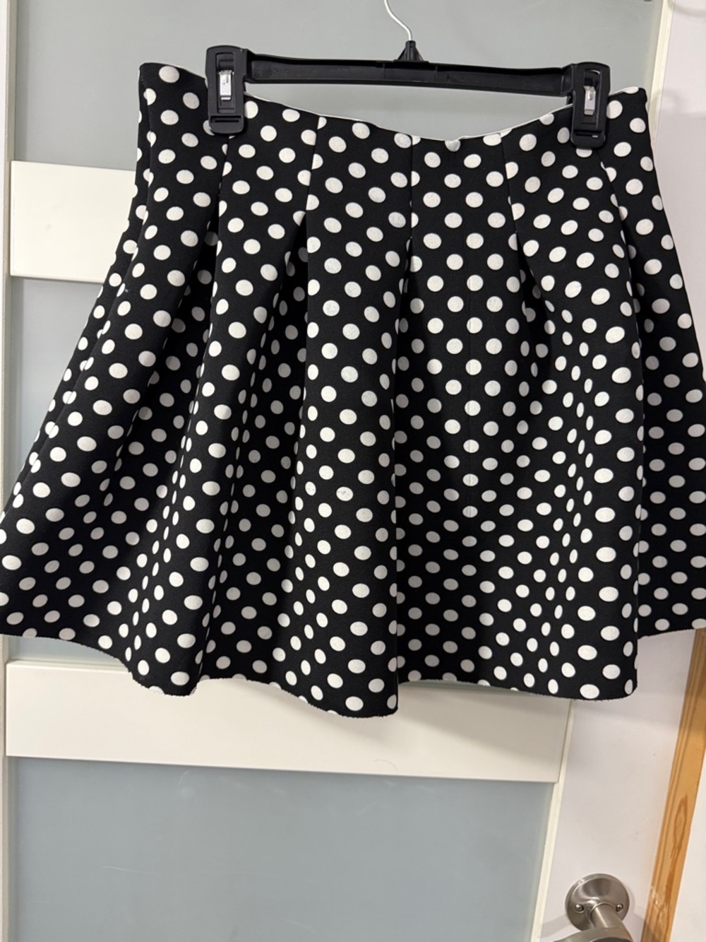 Connection 18 Black and White Polka Dot Circle Skirt